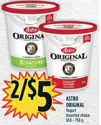 Marché Adonis Astro original yogurt offer