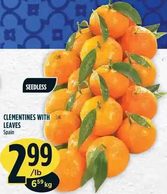 Marché Adonis Clementines with leaves offer