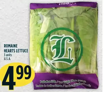 Marché Adonis Romaine hearts lettuce offer