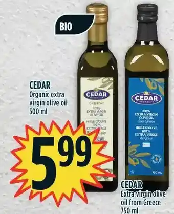 Marché Adonis Cedar organic extra virgin olive oil | cedar extra virgin olive oil offer