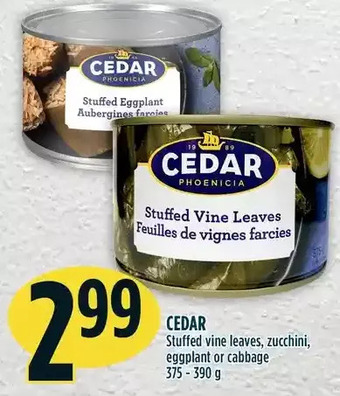 Marché Adonis Cedar stuffed vine leaves, zucchini, eggplant or cabbage offer