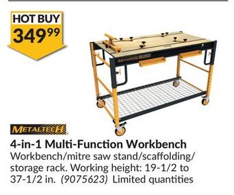 Princess Auto 4-in-1 multi-function workbench offer