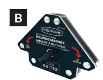 Princess Auto Switchable multi-angle welding magnets offer