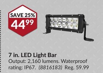 Princess Auto 7 in. led light offer