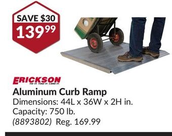Princess Auto Aluminum curb ramp offer