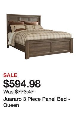Ashley Furniture Juararo 3 piece panel bed - queen offer