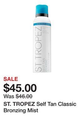 Sephora Self tan classic bronzing mist offer