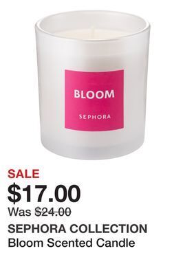 Sephora Bloom scented candle offer