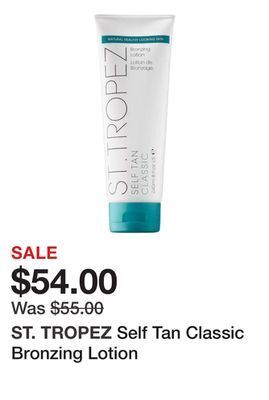 Sephora Self tan classic bronzing lotion offer