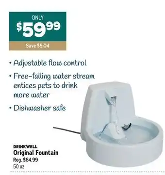 Ren’s Pets Depot Drinkwell original fountain offer
