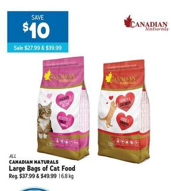 Ren’s Pets Depot All canadian naturals large bags of cat food offer