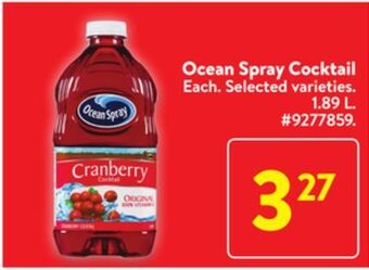 Walmart Ocean spray cocktail offer