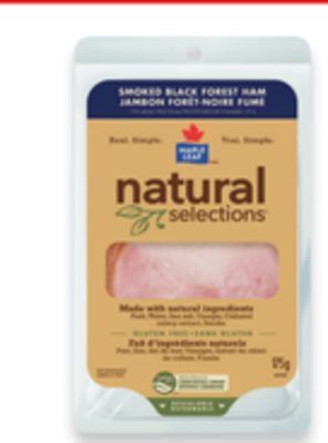Walmart Maple leaf natural selections sliced deli meats offer