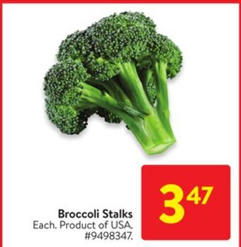 Walmart Broccoli stalks offer
