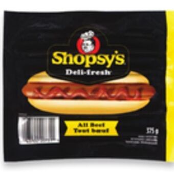 Walmart Shopsy's beef wieners offer