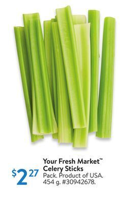 Walmart Your fresh market™ celery sticks offer
