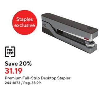 Staples Premium full-strip desktop stapler offer