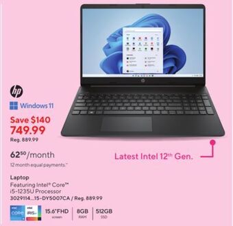 Staples Hp 15.6" laptop offer