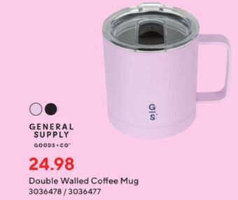 Staples General supply goods + co travel mug offer