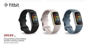 Staples Fitbit charge 5 fitness smart watch offer