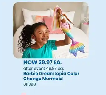 Toys R us Barbie dreamtopia color change mermaid offer