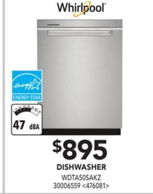Lowe's Whirlpool dishwasher offer