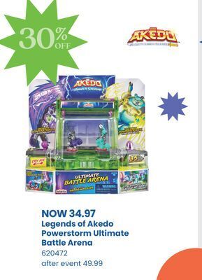 Toys R us Legends of akedo powerstorm ultimate battle arena offer