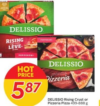 Sobeys Delissio rising crust or pizzeria pizza offer