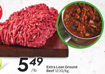 Sobeys Extra lean ground beef offer