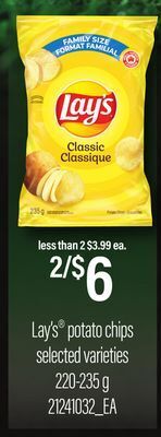 Loblaws Lay's® potato chips, 220-235 g offer