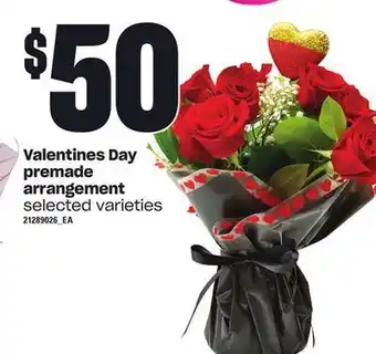Loblaws Valentines day premade arrangement offer