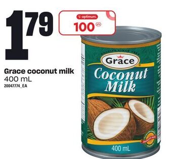 Loblaws Grace coconut milk, 400 ml offer