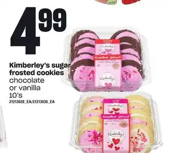 Loblaws Kimberley's sugar frosted cookies, 10's offer