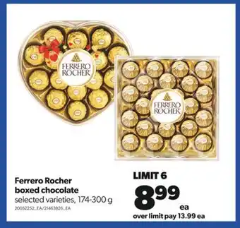 Real Canadian Superstore Ferrero rocher boxed chocolate, 174-300 g offer