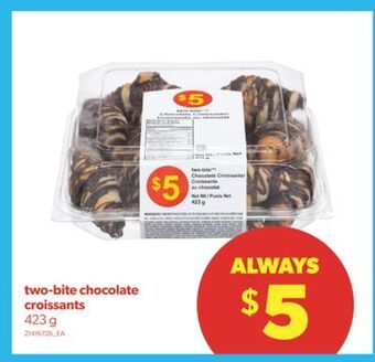 Real Canadian Superstore Two-bite chocolate croissants, 423 g offer