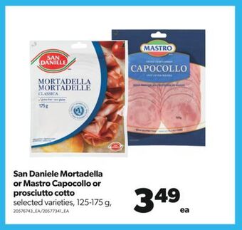 Real Canadian Superstore San daniele mortadella or mastro capocollo or prosciutto cotto, 125-175 g offer
