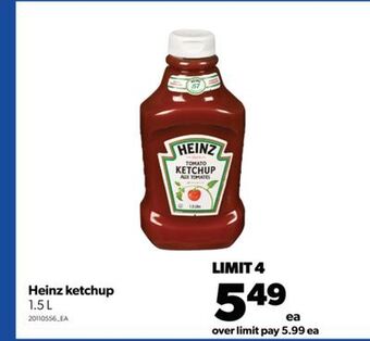 Real Canadian Superstore Heinz ketchup, 1.5 l offer