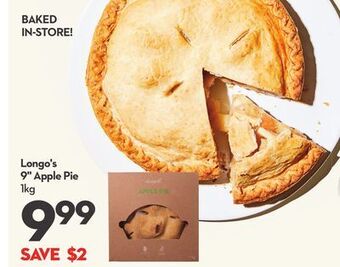Longo's Longo's 9" apple pie offer
