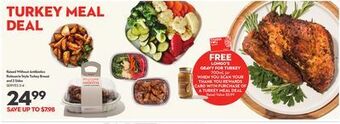 Longo's Raised without antibiotics rotisserie style turkey breast and 2 sides offer