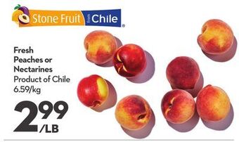 Longo's Fresh peaches or nectarines offer