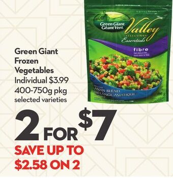 Longo's Green giant frozen vegetables offer