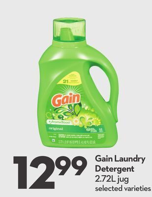 Longo's Gain laundry detergent offer