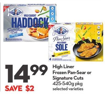 Longo's High liner frozen pan-sear or signature cuts offer