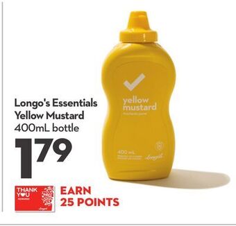 Longo's Longo's essentials yellow mustard offer