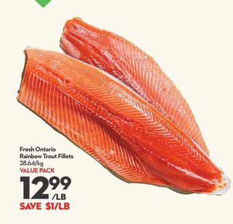 Longo's Fresh ontario rainbow trout fillets offer