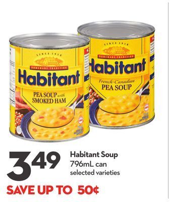 Longo's Habitant soup offer