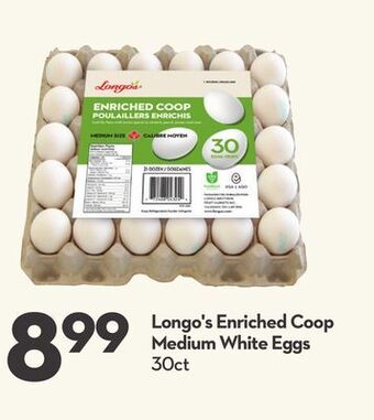 Longo's Longo's enriched coop medium white eggs offer