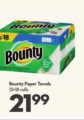 Longo's Bounty paper towels offer