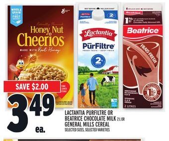 Metro Lactantia purfiltre or beatrice chocolate milk offer