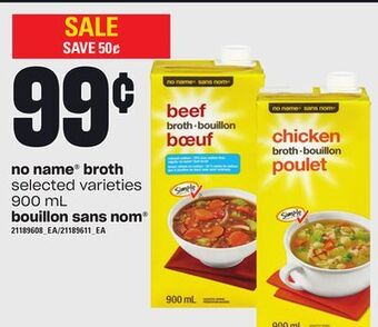 Independent Grocer No name® broth, 900 ml offer